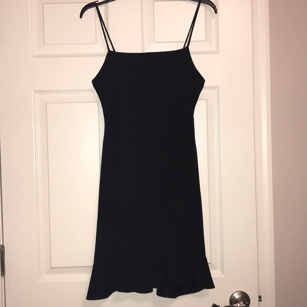 Sunset & Spring Ruffle Hem Bodycon Dress